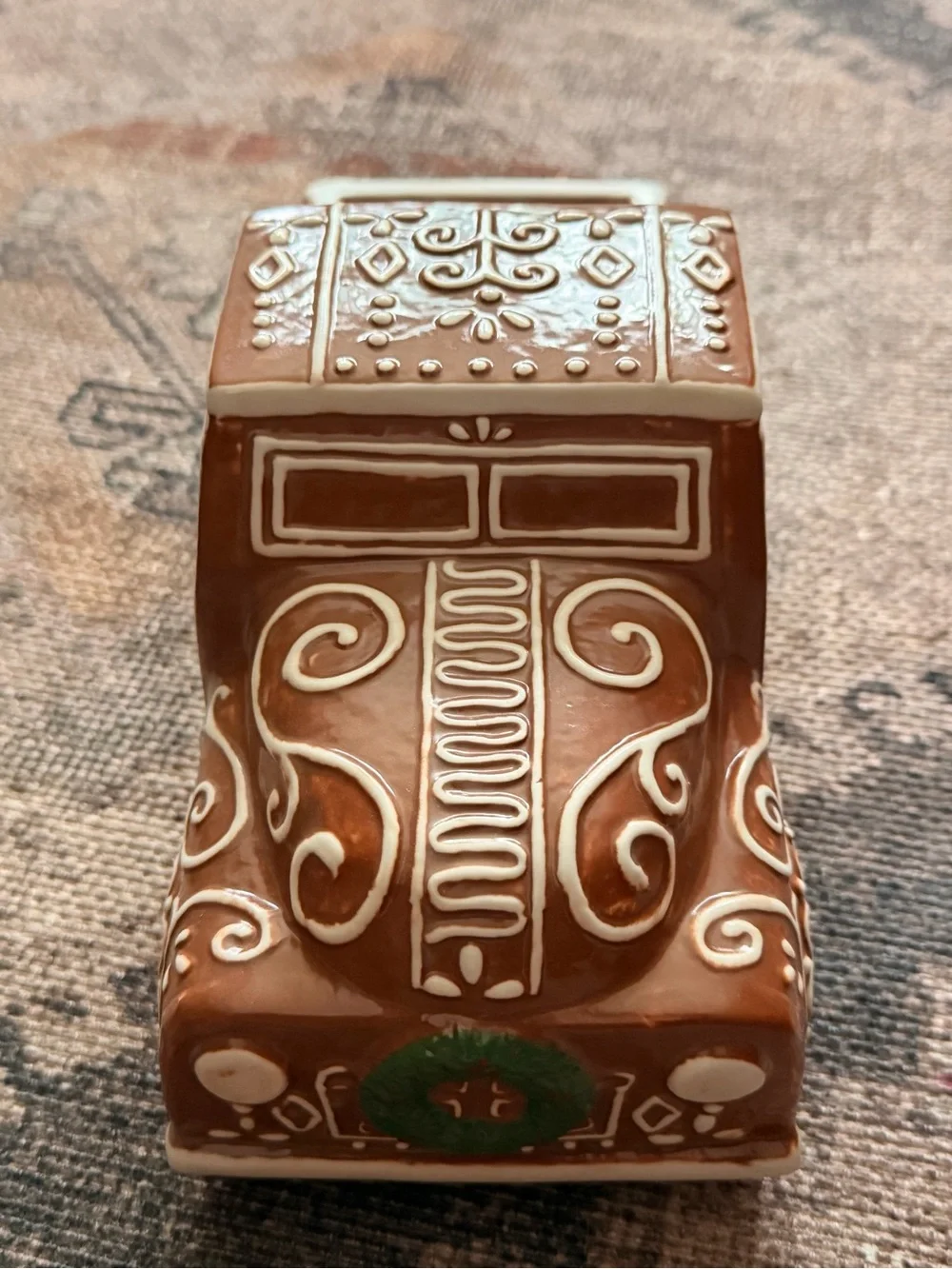 NEW Pottery Barn Brown Gingerbread Truck Holiday Decor